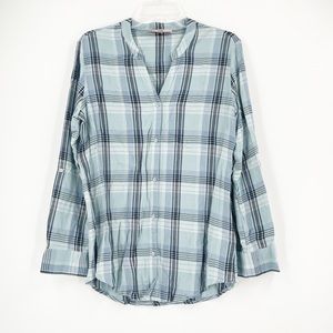 Philosophy Plaid Oversized Button Up Shirt